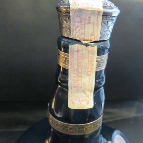 Vintage Blue Royal Salute Chivas Scotch Whiskey Flasche 1801 blau Samtbeutel - Bild 7 von 12