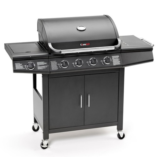 CosmoGrill 4+1 Pro Gas Barbacoa Grill Inc. Quemador Lateral - 93411 con cubierta - Imagen 2 de 9