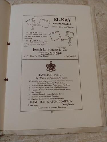 WASHINGTON RETAIL JEWELERS ASSOCIATION PROGRAM 1916 LOTS OF ADVERTISING BOOKLET - Picture 5 of 7
