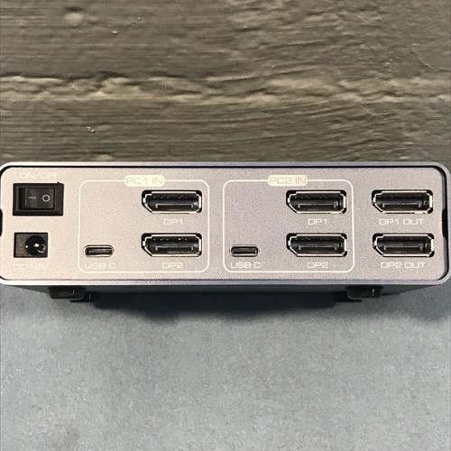 KVM Switch 2 Monitors 2 PC 8K@60Hz DP 1.4 KVM Switches USB 3.0 - Afbeelding 8 van 9