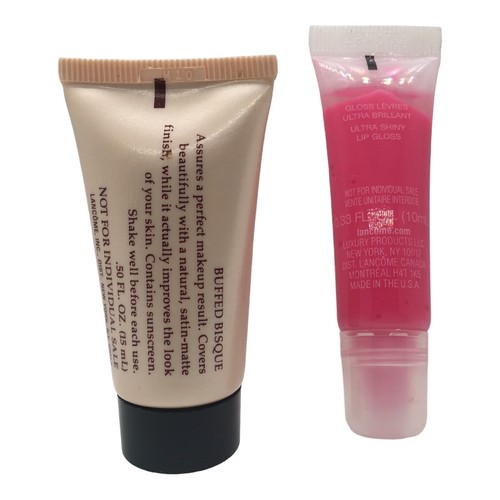 Lancôme Maqui-Éclat Natural Finish Treatment Foundation Buffed Bisque + Gloss - Picture 7 of 12