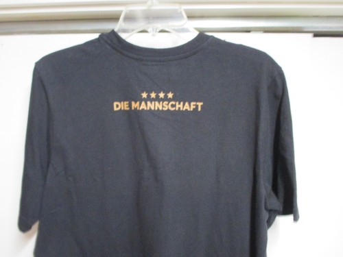 CAMISETA CON LOGOTIPO DEL EQUIPO NACIONAL DE FÚTBOL DE ALEMANIA (ADIDAS) PARA HOMBRE NUEVA CON ETIQUETAS NEGRA ¡RARARA! - Imagen 4 de 4