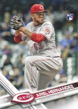 2017 Topps Update #US48 Ariel Hernandez Cincinnati Reds Rookie Card