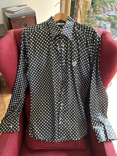 Gianni Versace Men’s Authentic shirt LARGE Made In Italy EXCELLENT - Picture 1 of 6