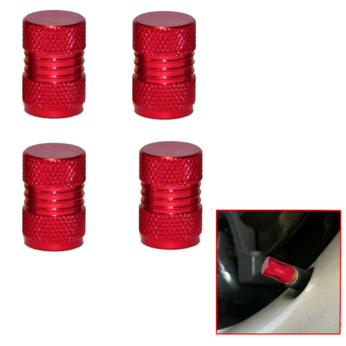 4x Red Car Tyre Rim Valve Wheel Stem Air Port Dust Caps Cover Auto Accessories - Picture 6 of 12
