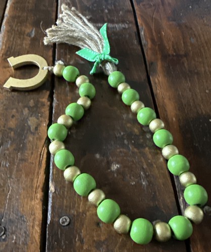 Guirnalda de cuentas de madera del día de San Patricio decoración - Imagen 4 de 6