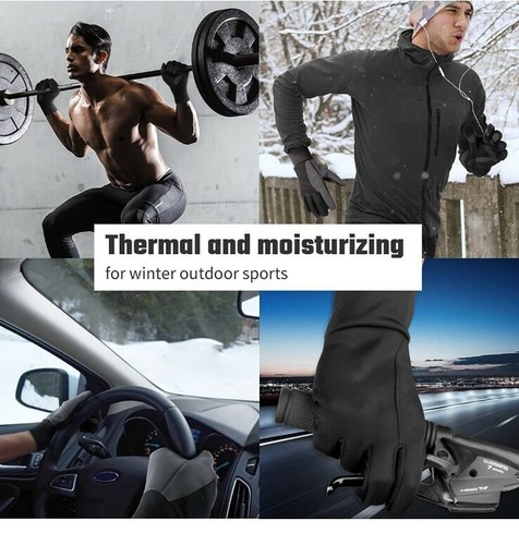 Winterhandschuhe Touchscreen Wasserbeständig Thermisch für Laufen Radfahren - Bild 5 von 7