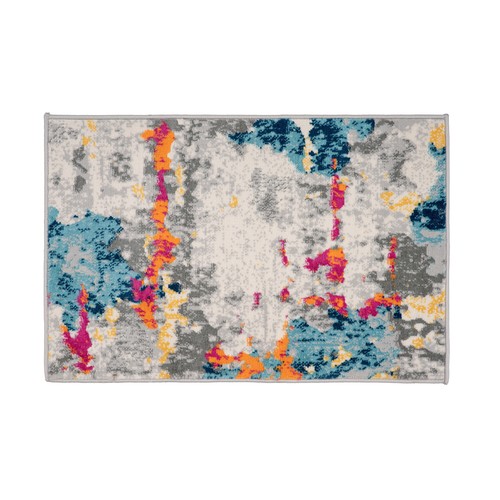 Rugshop Area Rugs Distressed Modern Small Rugs Living Room Kitchen 2x3 Rugs - Picture 2 of 6