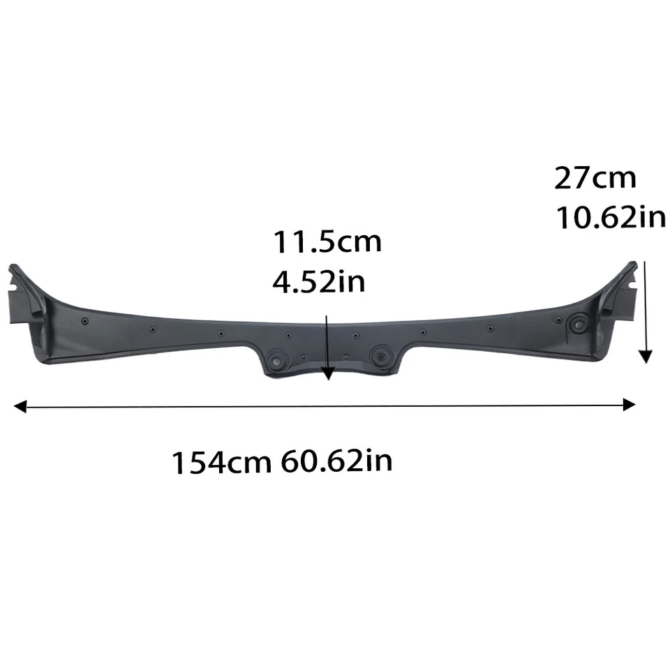 Windshield Cowl Panel Cover For BMW 525i 530i 545i 525xi 530xi 550i 51717027083 - Image 2 of 4