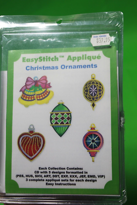 #ad Dalco Easy Stitch EasyStitch Applique CD Disc Embroidery Christmas ornaments $7.49