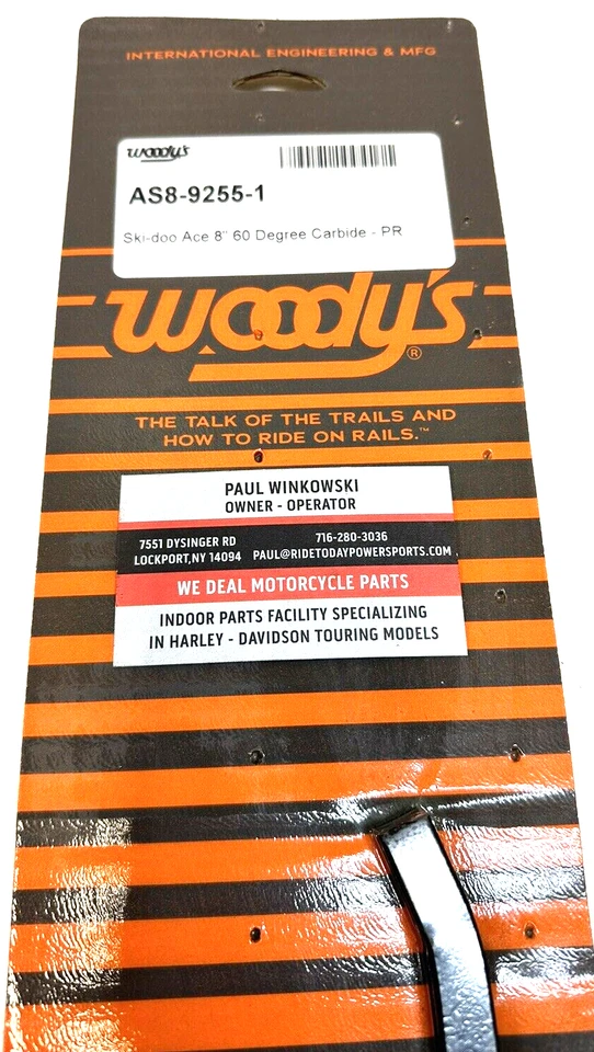 Woodys 8" Carburo Precisión Esquí Corredores Ski-Doo REV MXZ/GTX/GSX 03-05 - AS8-9255 Foto 3 de 4