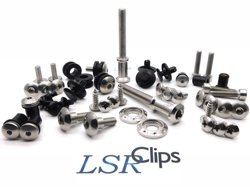 2x Suzuki Stainless grab rail rear fairing hook bolts 46316-31F00 46317-31F00 - Picture 4 of 5