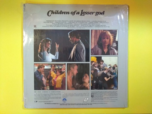 CHILDREN OF A LESSER GOD William Hurt, Marlee Matlin 1986 Paramount R LASERDISC - Picture 2 of 4