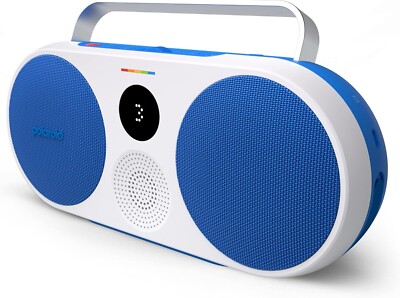 Polaroid Music Player 3 | Blau & Weiß / Retro Boombox Wireless Bluetooth Speaker