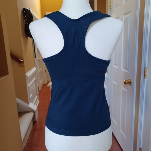 Vtg Champion Tank Top Womens M/L Blue Racerback Athletic Sleeveless Scoop Neck - Picture 2 of 11