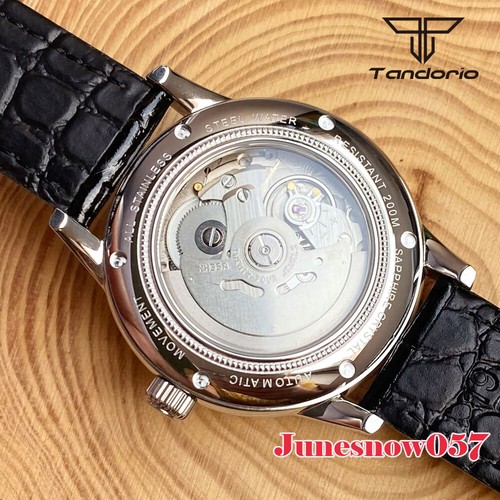 200m Impermeable Tandorio 40MM Reloj Automático NH35A Movimiento Hombres Cúpula Cristal de Zafiro - Imagen 5 de 43