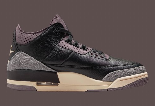Size 10- Brand New A Ma Maniere x Air Jordan 3 " Black" Damaged Box Retail $225 - Picture 3 of 14