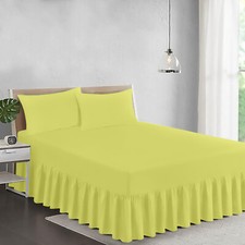 New 100% Egyptian Cotton Valance Sheet Deep Fitted Bed Sheets Single Double King