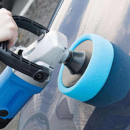 Polishing Sponge Head 150mm Car Buffing Valeting Soft Mop Pad M14 Thread Blue - Picture 8 of 8