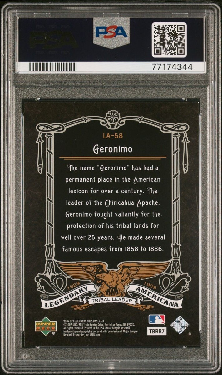GERONIMO 2007 SP Legendary Cuts Legendary Americana #LA-58