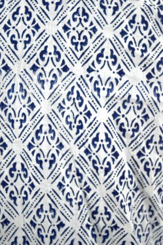 Summer Hand-Block Printed Man's Short Sleeve Shirt Cotton Printed Medium Size - Picture 4 of 4