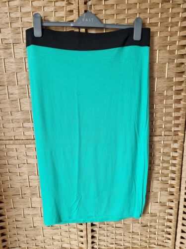 George Mock Wrap Skirt Size UK 16 Pencil Wiggle Green and Black Fab Retro Womens - Picture 4 of 6