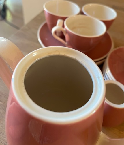 Kaffeegeschirr Villeroy & Boch Saar altrosa, 14teilig, 50er Jahre - Bild 9 von 15