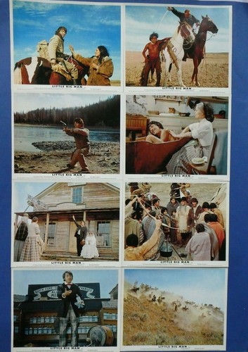 LITTLE BIG MAN DUSTIN HOFFMAN 1970 FULL SET OF 8 ORIGINAL UK LOBBY CARDS - Bild 11 von 11
