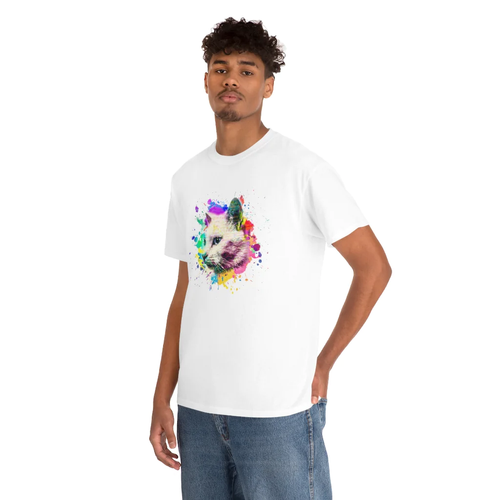 Beautiful Colors Splash T-Shirt Cat Dad Pet Lover Gift Ideas Tee Shirt - Picture 9 of 91