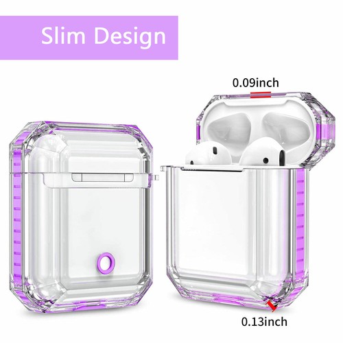 Clear Case for Airpods 1/2 Protective Design Case Wireless Charging Support - Picture 21 of 48