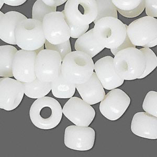 100 Glass Crow Pony Beads 9 x 7MM With 3- 4mm Large Hole - Picture 6 of 14