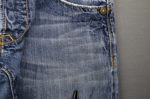 Herren Rivet De Cru Jeans gerade dicke Nähte Größe 29x32 Knopfleiste - Bild 9 von 12