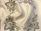 18" Embroidery Square Polyester Fabric Doily Doilies Embroidered Table Placemats