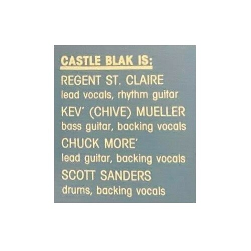 Castle Blak - Another Dark Carnival 1986 SEALED CASSETTE - Stiff Kitten CBC 888 - Picture 4 of 4