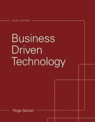 Business Driven Technology Hardcover Paige Baltzan
