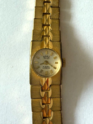 Damen Armbanduhr ROXY Anker 17 Rubis Incabloc gold plated steel back