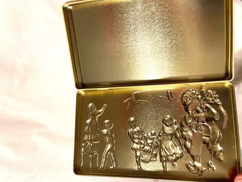 HEIDEL Christmas Santa Tin Confectionery Box Hinged Lid Merry Christmas - Picture 5 of 6