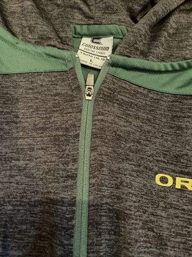 Colosseum Oregon Ducks Long Sleeve Hooded Pullover Boys 16/18 Youth Large - Picture 3 of 9