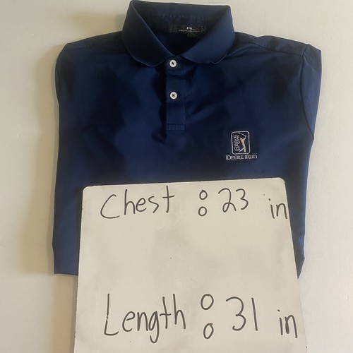 Ralph Lauren RLX Golf Mens Navy TPC Ideere Irun Golf Polo Shirt Large - Picture 1 of 10