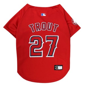 MIKE-TROUT-27-Los-Angeles-Angels-MLBPA-Officially-Licensed-Dog-Jersey-Red