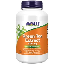 NOW Green Tea Extract 250 Count Antioxidant Free Radical Scavenger Supplement