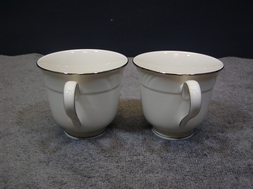 4 JUEGOS DE TAZAS Y PLATILLOS LENOX SAND DUNE PLATINUM NUEVOS - Imagen 7 de 15