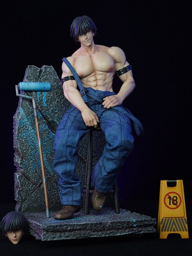 Fushiguro Toji Jujutsu Kaisen Anime 1/6 Resin GK Statue Figur Modell mit zwei Köpfen - Bild 3 von 6