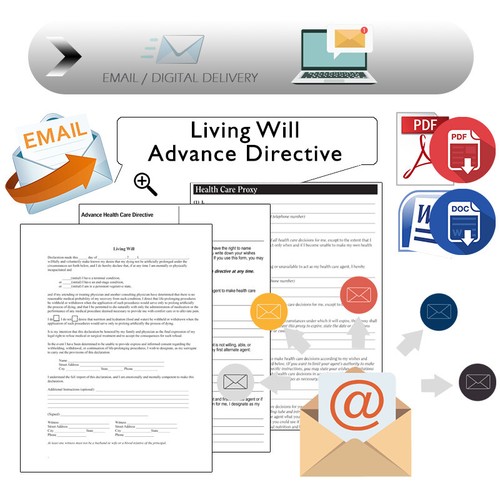Letzter Wille und Testament Formulare - E-Mail / Digitaler Versand - PDF & DOCX Format - Bild 5 von 5