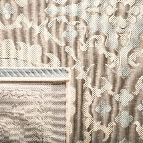 SAFAVIEH Outdoor CY7059-79A18 Courtyard Beige / Dark Beige Rug - Picture 5 of 15