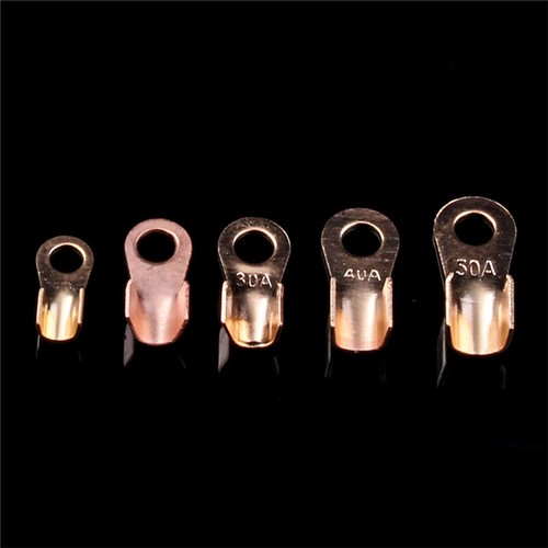 160 PIEZAS Barril abierto alambre engarce anillo de cobre lengüetas terminales conectores OT 10-50A - Imagen 6 de 9