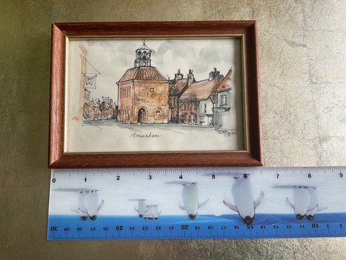 A Set Of 3 Small Vintage Framed Water Colour Prints Of Old Amersham - Picture 11 of 12