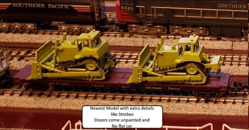 N scale set of 2 large bulldozers N3001 - Picture 2 of 7