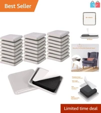 Effortless Movement with 24 Pcs Self-Stick Carpet Sliders for Heavy Furniture