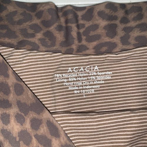 Acacia Swimwear Solento Bikini Bottom NWT Large Leopard Javan - Picture 4 of 5
